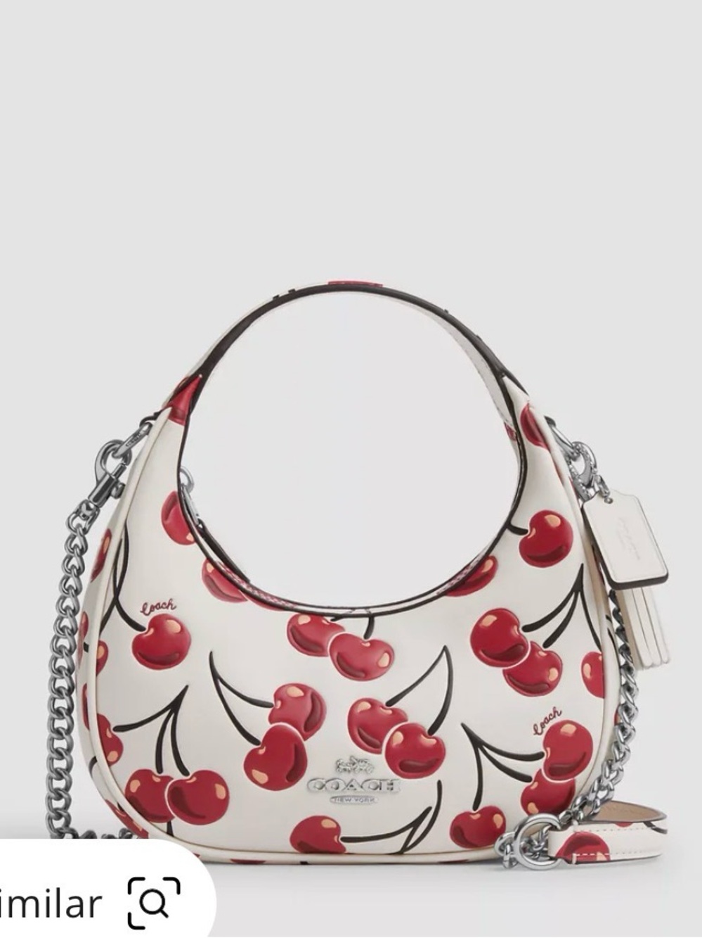 Coach Carmen Mini Crossbody Bag with Cherry Print